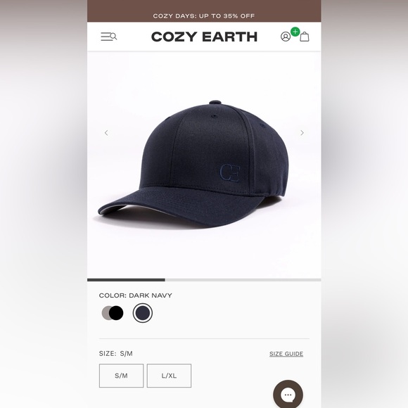 Cozy Earth Urban Classic Hat- Navy - Picture 2 of 5